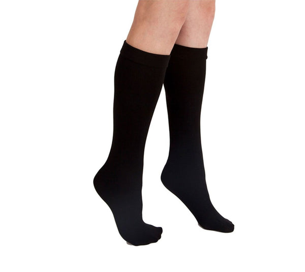 Black Fleece-Lined Knee Highs