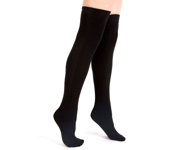 Black Fleece-Lined Thigh Highs
